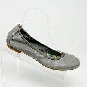 Born Ballet Flats Womens Gray Slip On Round Toe Colorful Lined Casual Size 8
